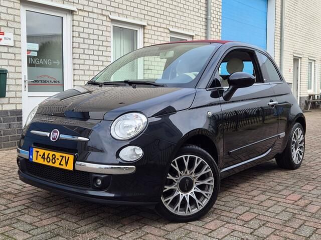 Zwart Gebruikt 2015 Fiat 500C Lounge Cabriolet | € 6.950 (Goede deal) - Afbeelding 1/4
