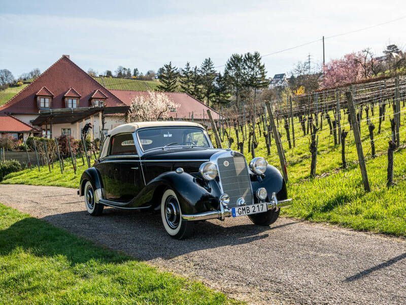 Zwart Gebruikt 1950 Mercedes 170 Cabriolet | € 110.000 - Afbeelding 1/4