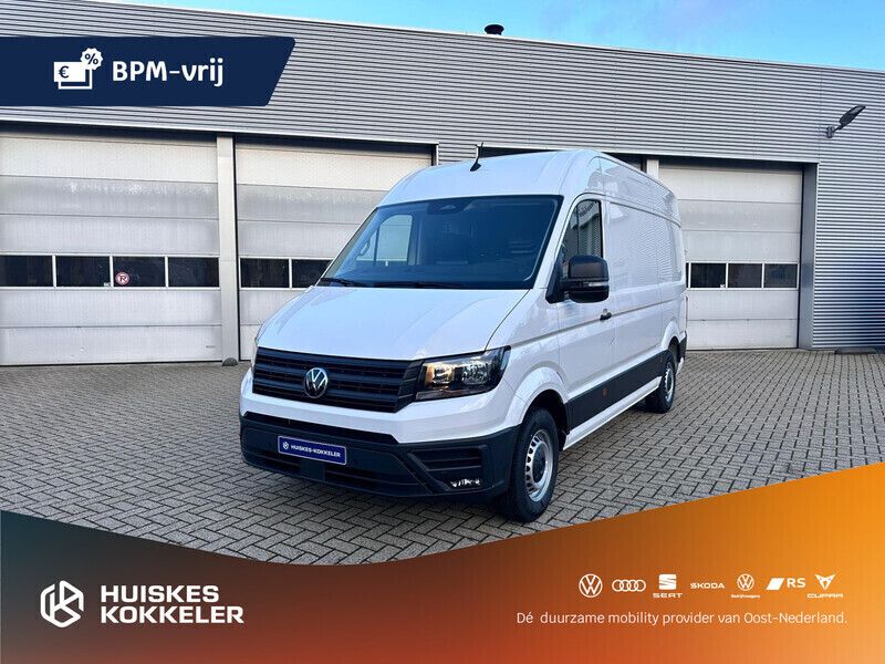 Wit Nieuw 2024 VW Crafter Exclusive Van | € 39.740 (Super prijs) - Afbeelding 1/4
