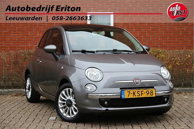 Grijs Gebruikt 2013 Fiat 500 Lounge Hatchback | € 7.945 (Eerlijke prijs) - Afbeelding 1/4