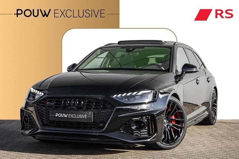 Zwart Gebruikt 2021 Audi RS4 S-Line Stationwagen | € 74.900 (Eerlijke prijs) - Afbeelding 1/4