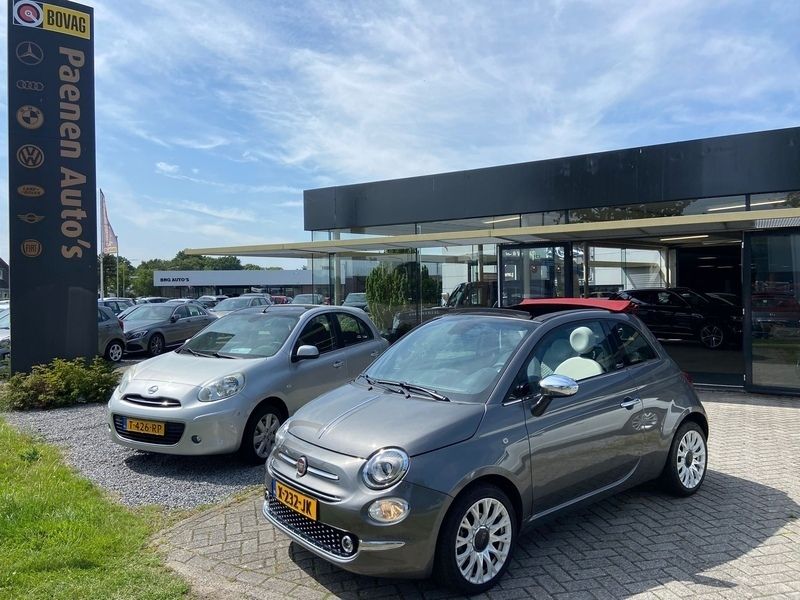 Grijs Gebruikt 2020 Fiat 500C Launch Edition Cabriolet | € 13.999 (Eerlijke prijs) - Afbeelding 1/4