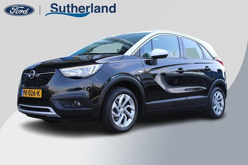 Zwart Gebruikt 2017 Opel Crossland X Innovation SUV | € 9.950 (Eerlijke prijs) - Afbeelding 1/4