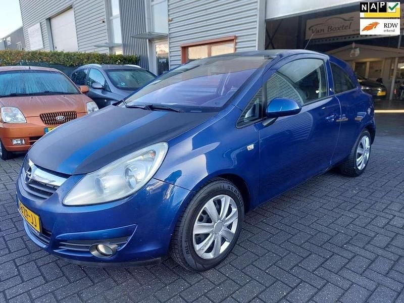 Blauw Gebruikt 2008 Opel Corsa Enjoy Hatchback | € 1.800 (Eerlijke prijs) - Afbeelding 1/4
