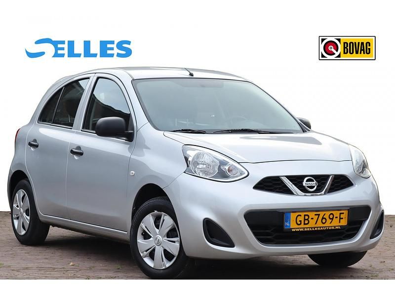 Grijs, metallic lak Gebruikt 2015 Nissan Micra Pack Hatchback | € 8.245 (Eerlijke prijs) - Afbeelding 1/4