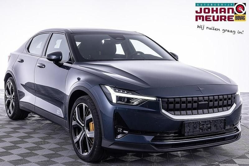 Blauw, metallic lak Gebruikt 2021 Polestar 2 Performance Sedan | € 34.900 (Eerlijke prijs) - Afbeelding 1/4