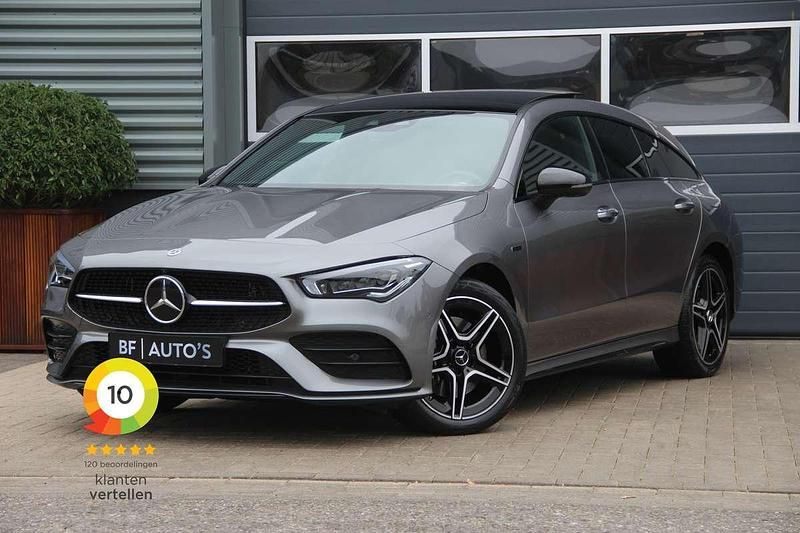 Grijs Gebruikt 2021 Mercedes CLA250e Shooting Brake AMG line Stationwagen | € 32.400 (Eerlijke prijs) - Afbeelding 1/4