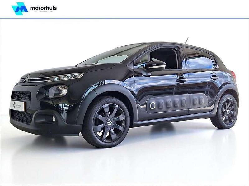 Zwart Gebruikt 2019 Citroën C3 PureTech Hatchback | € 9.795 (Eerlijke prijs) - Afbeelding 1/4