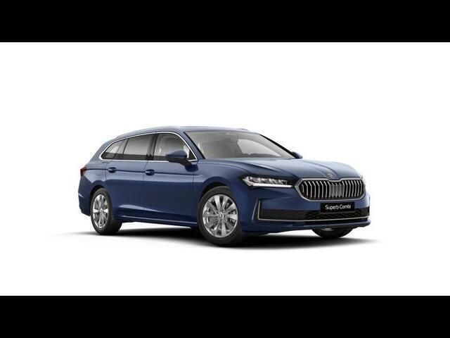 Blauw Nieuw 2025 Skoda Superb Stationwagen | € 40.990 - Afbeelding 1/4