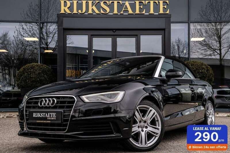 Zwart Gebruikt 2014 Audi A3 Cabriolet Ambition Cabriolet | € 14.900 (Eerlijke prijs) - Afbeelding 1/4