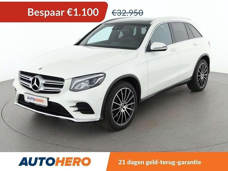 Wit Gebruikt 2018 Mercedes GLC250 AMG line SUV | € 32.049 (Super prijs) - Afbeelding 1/3