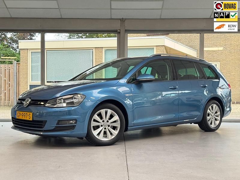 Blauw Gebruikt 2015 VW Golf VII Comfortline Stationwagen | € 9.995 (Eerlijke prijs) - Afbeelding 1/4
