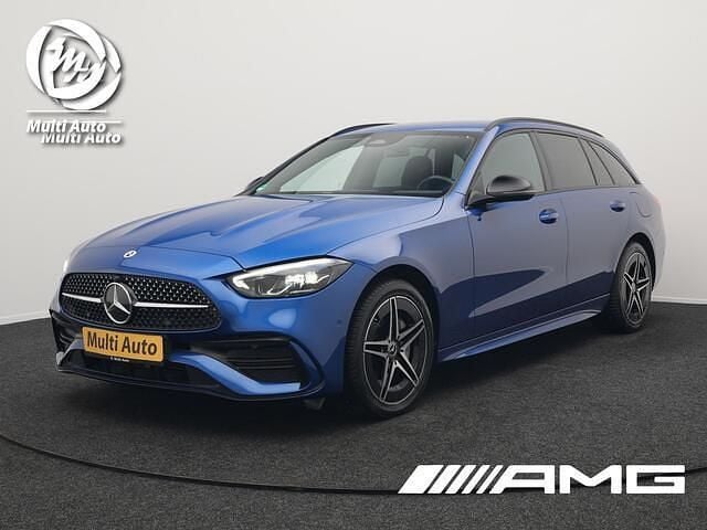Blauw Gebruikt 2022 Mercedes C300 AMG line Stationwagen | € 38.730 (Goede deal) - Afbeelding 1/4