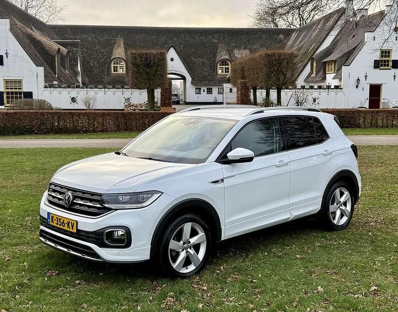 Wit Gebruikt 2020 VW T-Cross R-line SUV | € 21.950 (Goede deal) - Afbeelding 1/4