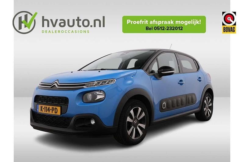 Blauw Gebruikt 2020 Citroën C3 PureTech Hatchback | € 11.950 (Super prijs) - Afbeelding 1/4