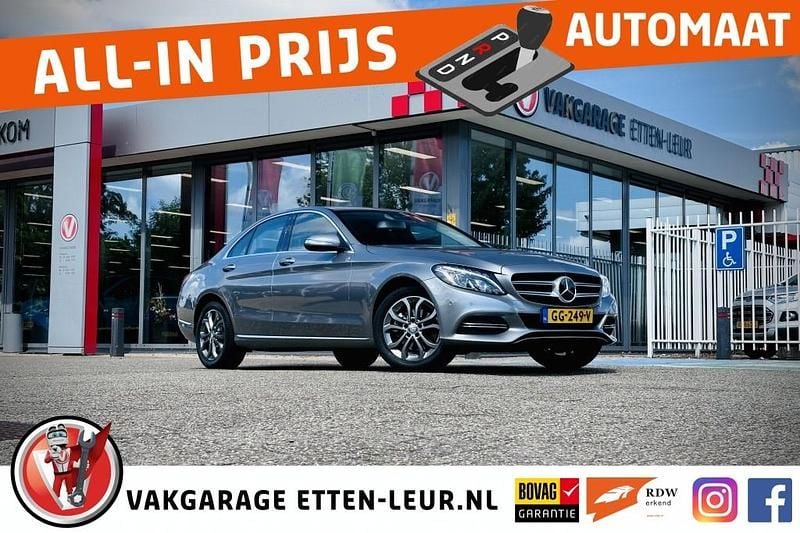 Grijs Gebruikt 2015 Mercedes C200 Ambition Sedan | € 22.985 (Eerlijke prijs) - Afbeelding 1/4
