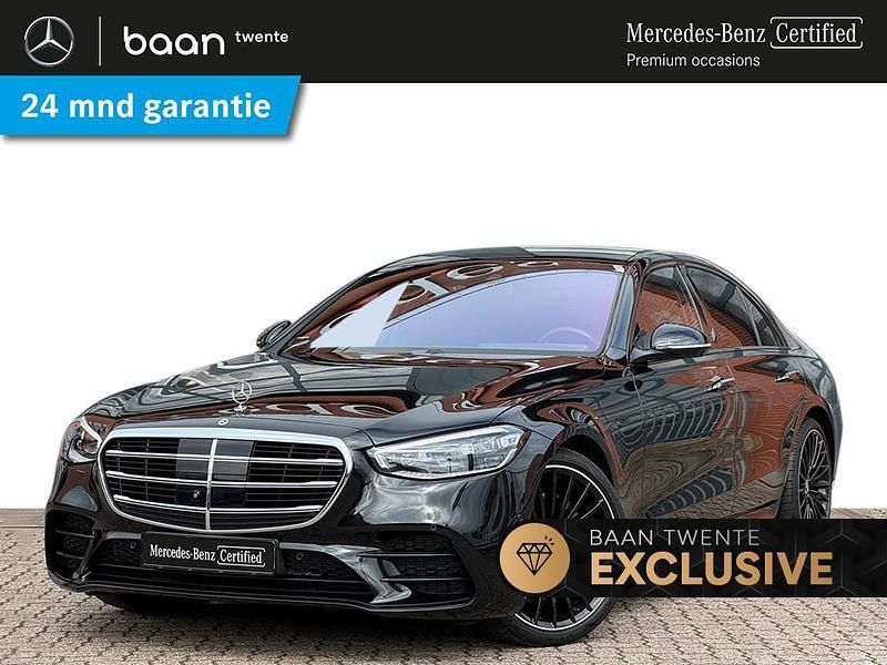 Zwart Gebruikt 2021 Mercedes S450 AMG line Sedan | € 88.850 - Afbeelding 1/4