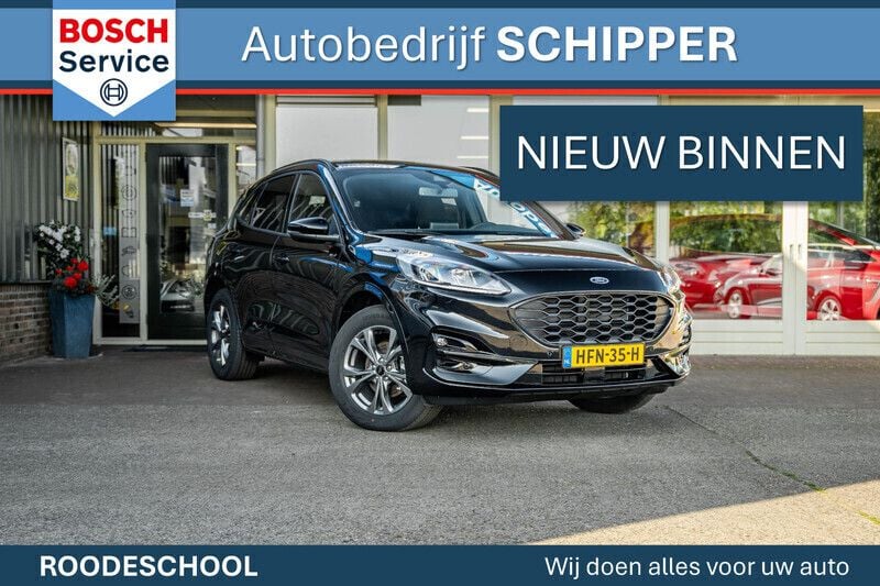 Zwart Nieuw 2024 Ford Kuga ST-Line SUV | € 36.950 (Super prijs) - Afbeelding 1/4