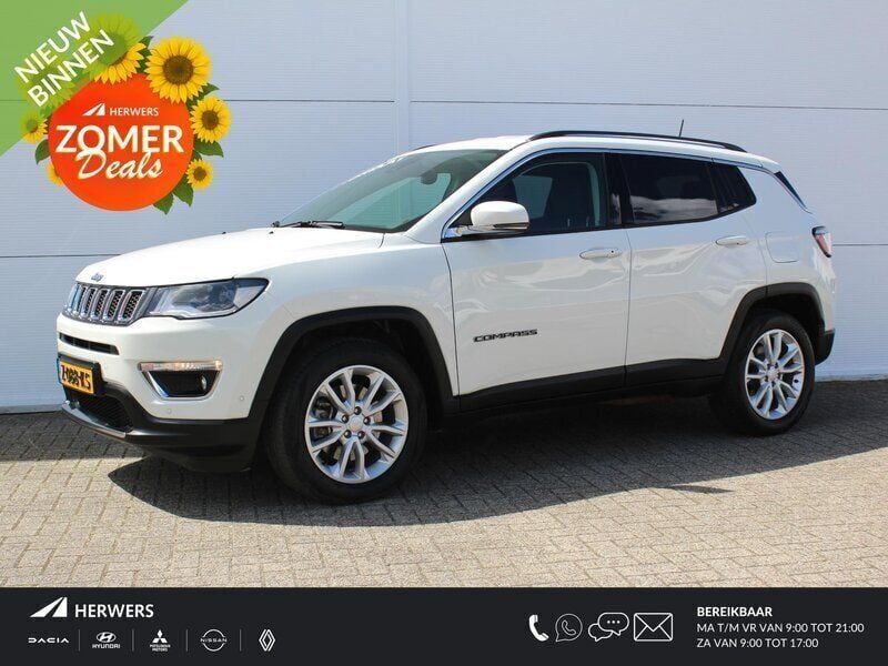 Wit Gebruikt 2020 Jeep Compass Limited SUV | € 24.885 (Goede deal) - Afbeelding 1/4