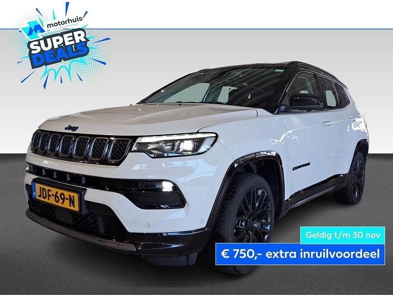 Wit Gebruikt 2023 Jeep Compass SUV | € 26.940 (Eerlijke prijs) - Afbeelding 1/4