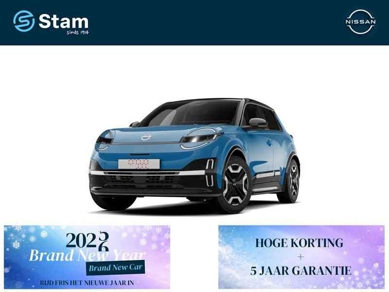 Authentic blue (blauw metallic) Nieuw 2026 Nissan Micra Evolve | € 36.510 (Eerlijke prijs) - Afbeelding 1/4