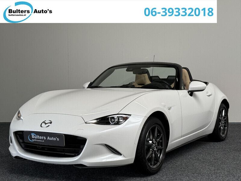 Wit, metallic lak Gebruikt 2019 Mazda MX5 Cabriolet | € 24.890 (Eerlijke prijs) - Afbeelding 1/4