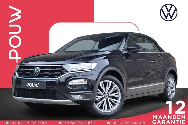 Zwart, metallic lak Gebruikt 2021 VW T-Roc Cabriolet Style Cabriolet | € 27.450 (Goede deal) - Afbeelding 1/4