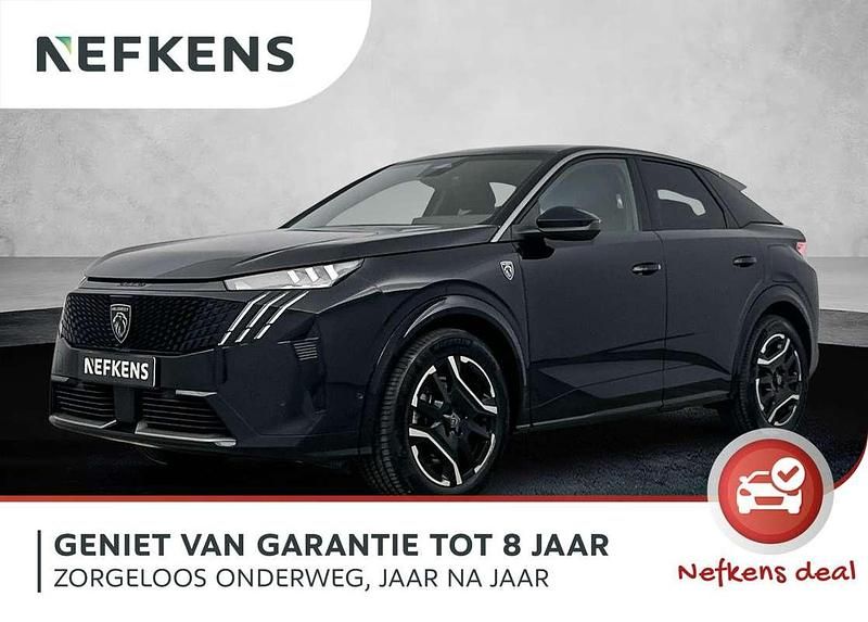 Zwart Nieuw 2025 Peugeot e-3008 Avantage SUV | € 46.925 (Eerlijke prijs) - Afbeelding 1/4