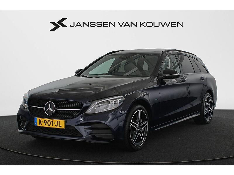 Blauw Occasion 2021 Mercedes C300 Business Stationwagen | € 28.950 (Super prijs) - Afbeelding 1/4