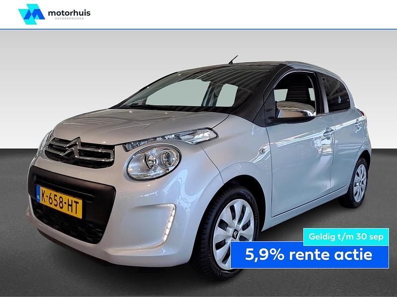 Grijs Gebruikt 2021 Citroën C1 Feel Hatchback | € 10.440 (Eerlijke prijs) - Afbeelding 1/4