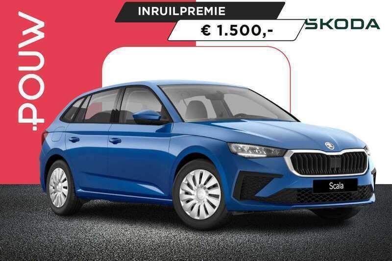 Blauw Nieuw 2024 Skoda Scala Essence Hatchback | € 27.950 (Eerlijke prijs) - Afbeelding 1/4