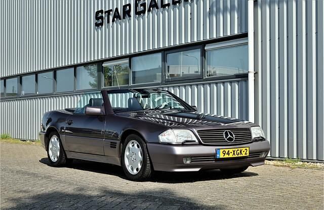 Paars Gebruikt 1993 Mercedes SL320 Cabriolet | € 24.950 - Afbeelding 1/4