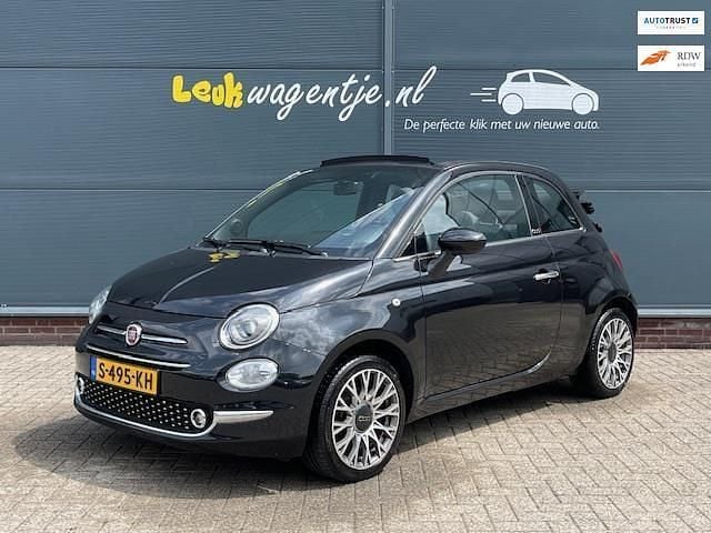Zwart Gebruikt 2019 Fiat 500 Star Cabriolet | € 14.940 (Eerlijke prijs) - Afbeelding 1/4