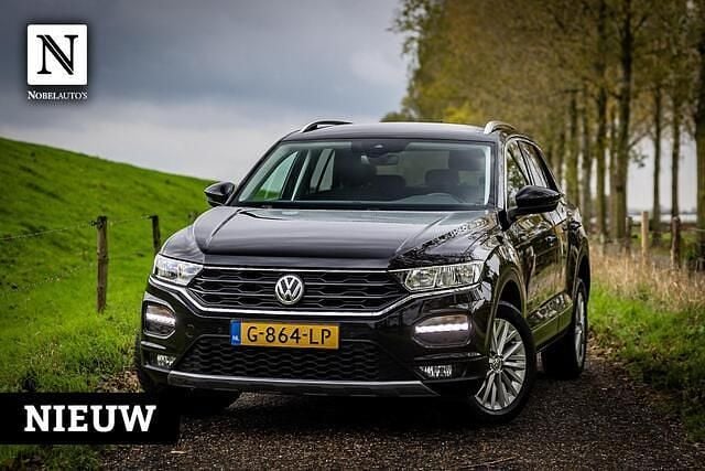 Zwart Gebruikt 2019 VW T-Roc Style SUV | € 14.990 (Super prijs) - Afbeelding 1/4
