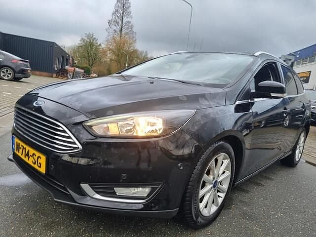 Occasion Ford Focus Titanium 125 PK (91 kW) 2018 Zwart (metallic) Stationwagen
