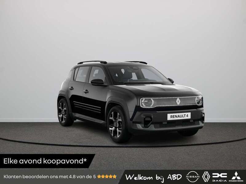 Zwart Nieuw 2025 Renault 4 E-Tech Komfort SUV | € 35.765 (Eerlijke prijs) - Afbeelding 1/4