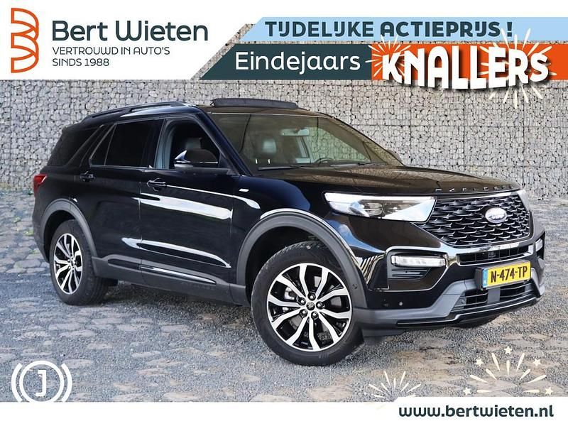 Zwart Gebruikt 2022 Ford Explorer ST-Line SUV | € 49.785 (Eerlijke prijs) - Afbeelding 1/3