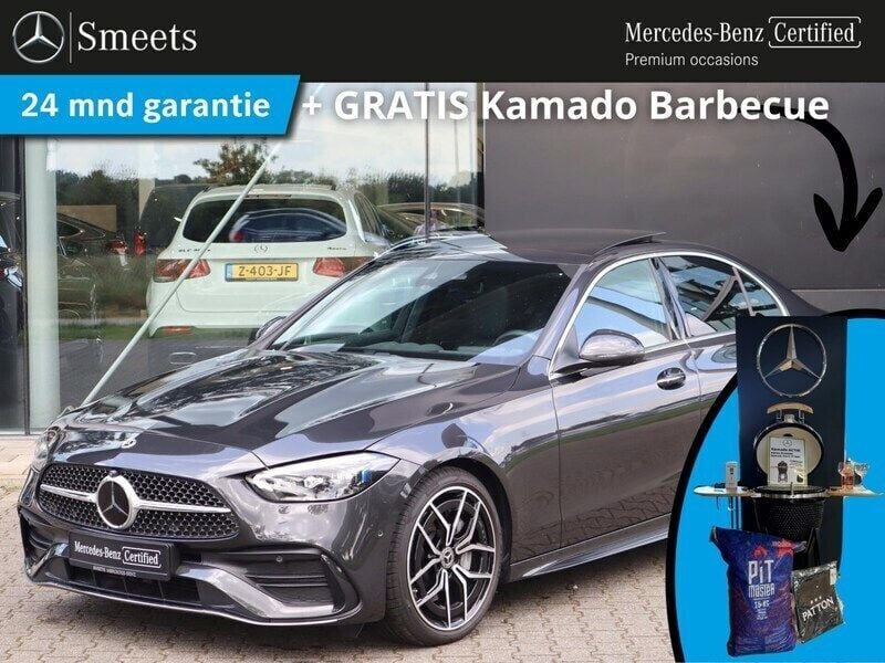 Grijs Gebruikt 2024 Mercedes C200 AMG line Sedan | € 61.945 (Duur) - Afbeelding 1/4