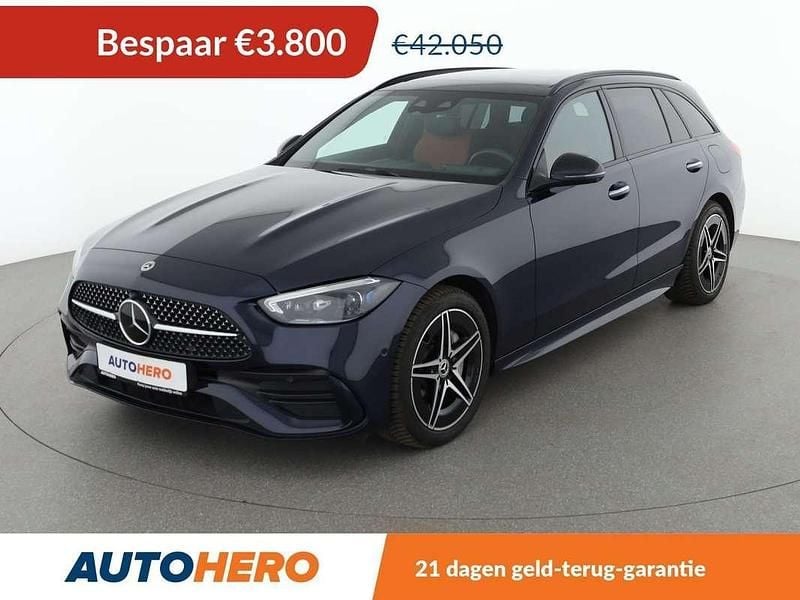 Blauw Gebruikt 2022 Mercedes C300e AMG line Stationwagen | € 38.449 (Goede deal) - Afbeelding 1/3