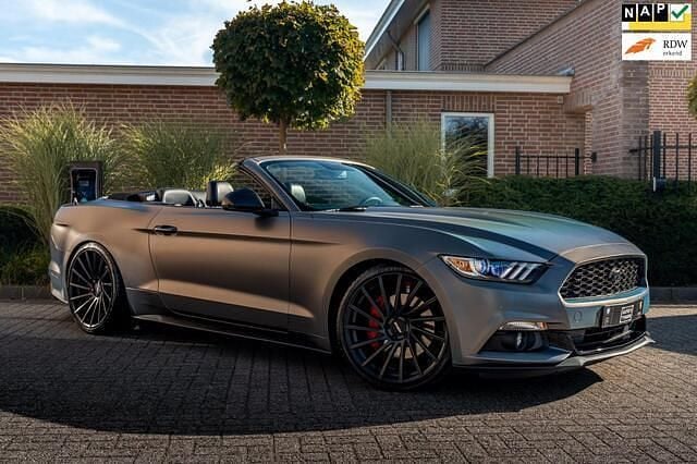 Grijs Gebruikt 2017 Ford Mustang Convertible Cabriolet | € 35.950 (Eerlijke prijs) - Afbeelding 1/4