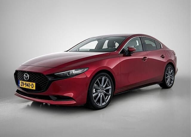Rood Gebruikt 2019 Mazda 3 Luxury Sedan | € 19.445 (Iets duurder) - Afbeelding 1/4