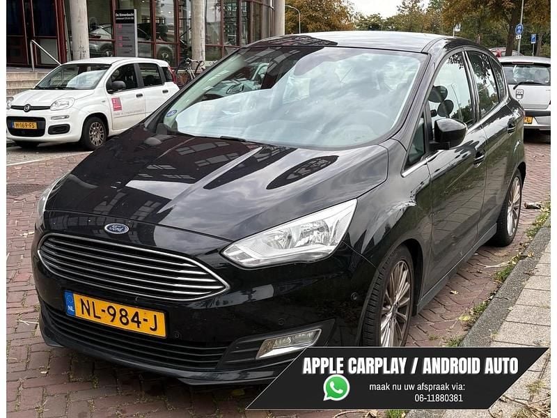 Zwart Gebruikt 2017 Ford C-MAX Titanium MPV | € 10.995 (Eerlijke prijs) - Afbeelding 1/4