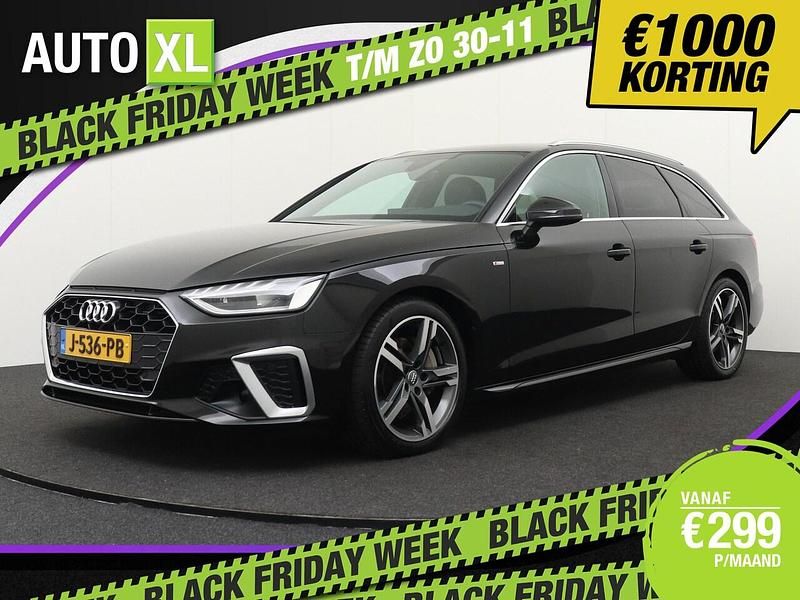 Zwart (metallic) Gebruikt 2020 Audi A4 S-Line Stationwagen | € 28.940 (Goede deal) - Afbeelding 1/4