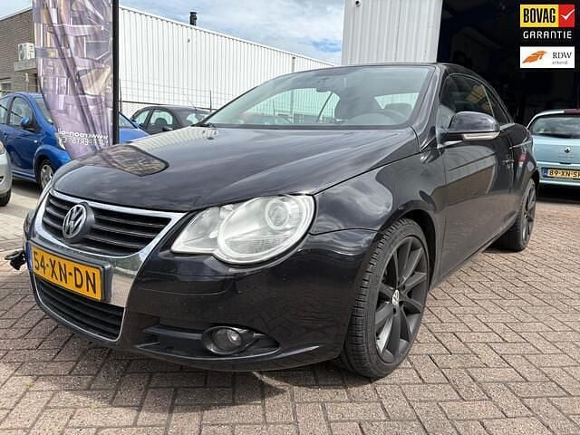 Zwart Gebruikt 2007 VW Eos Cabriolet | € 1.250 (Super prijs) - Afbeelding 1/4