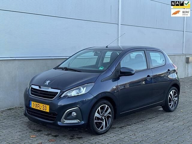 Blauw (metallic) Gebruikt 2014 Peugeot 108 Allure Hatchback | € 5.999 (Goede deal) - Afbeelding 1/4
