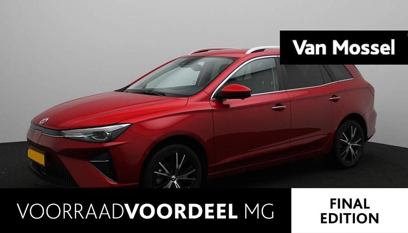 Rood Nieuw 2025 MG MG5 EV Luxury Stationwagen | € 24.495 - Afbeelding 1/1