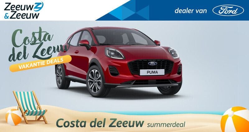 Perfect red Nieuw 2025 Ford Puma Titanium SUV | € 29.970 (Super prijs) - Afbeelding 1/4