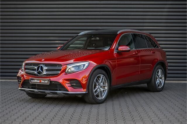 Rood, metallic lak Gebruikt 2016 Mercedes GLC220 AMG line SUV | € 29.900 (Duur) - Afbeelding 1/4
