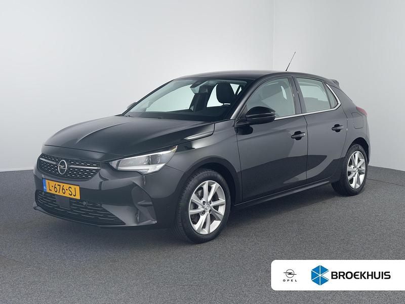 Zwart, metallic lak Gebruikt 2021 Opel Corsa Elegance Hatchback | € 16.400 (Eerlijke prijs) - Afbeelding 1/4