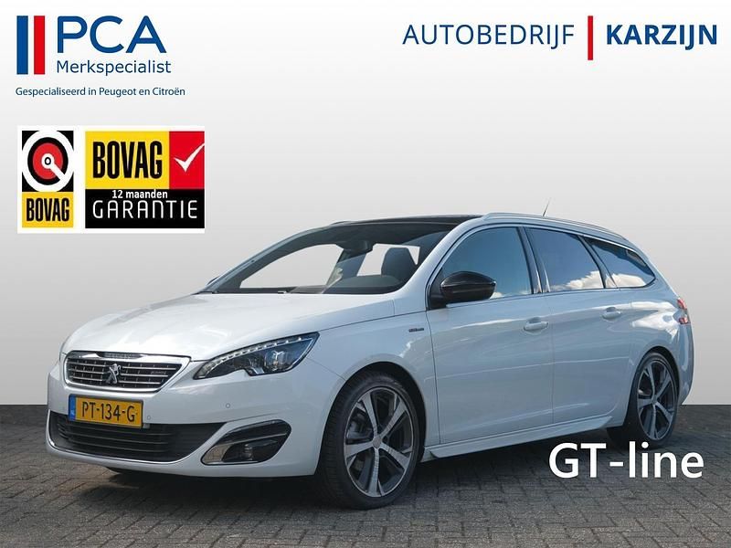 Wit Gebruikt 2017 Peugeot 308 GT-line Stationwagen | € 11.450 (Eerlijke prijs) - Afbeelding 1/4
